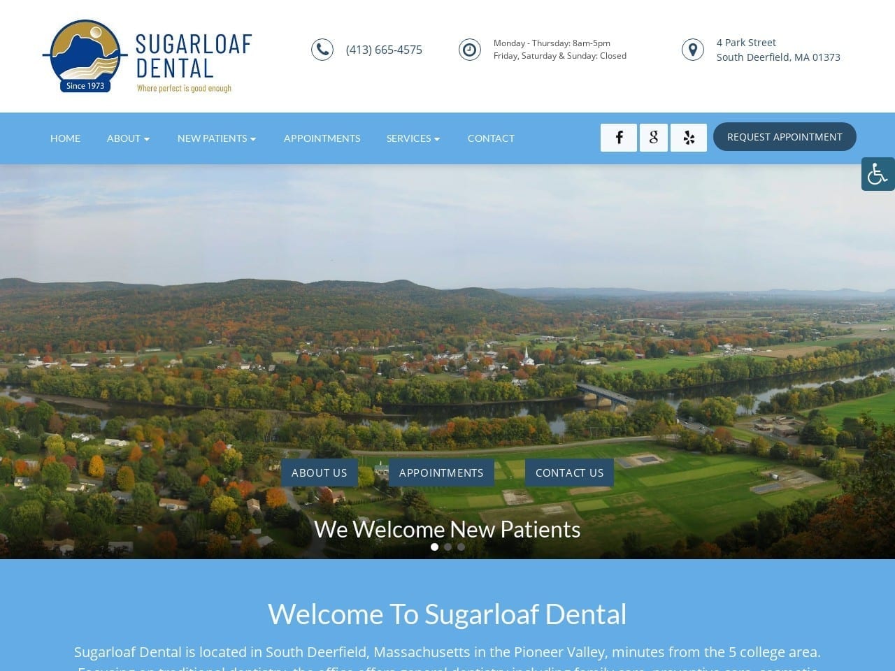 Sugarloaf Dental Website Screenshot from sugarloafdental.com