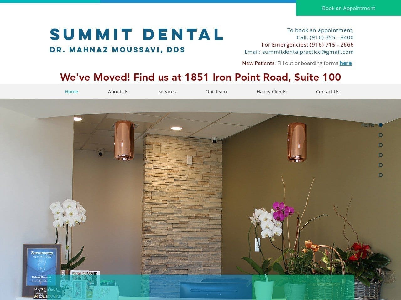 Summit Dental Practice Website Screenshot from summitdentalpractice.com