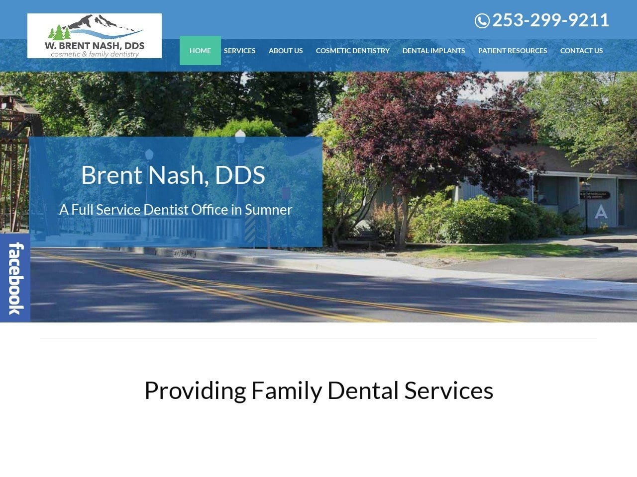 Sumnerwa Dentist Website Screenshot from sumnerwadentist.com