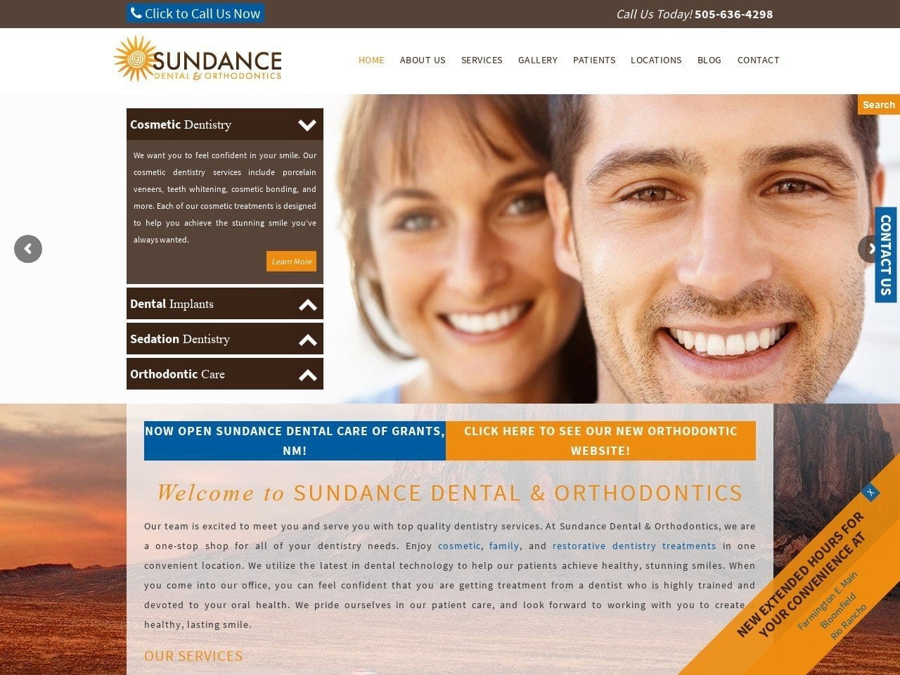 Sundance Dental Care Website Screenshot from sundancesmiles.com