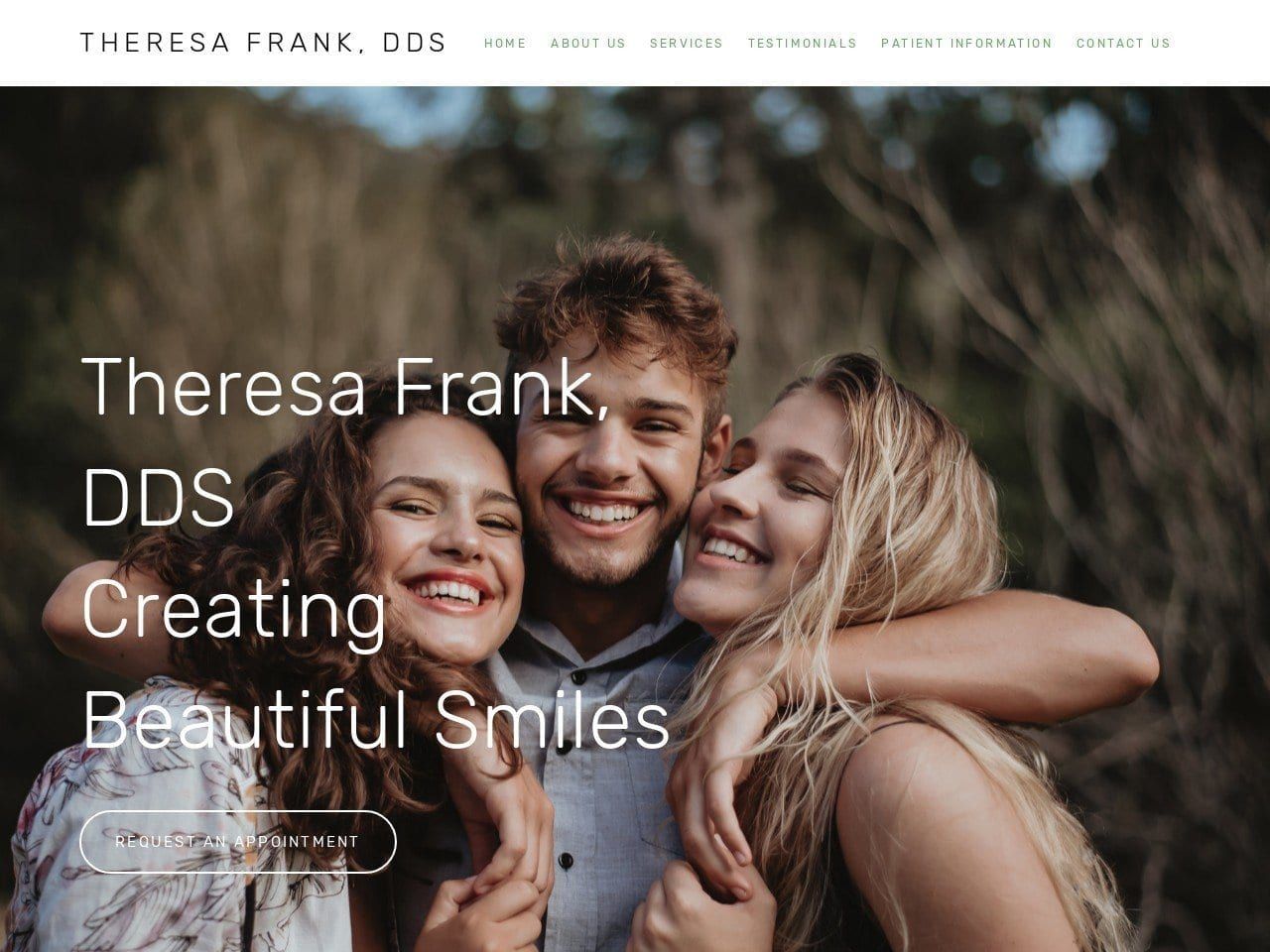 Frank Theresa DDS Website Screenshot from sunnyvalesleepdentistry.com