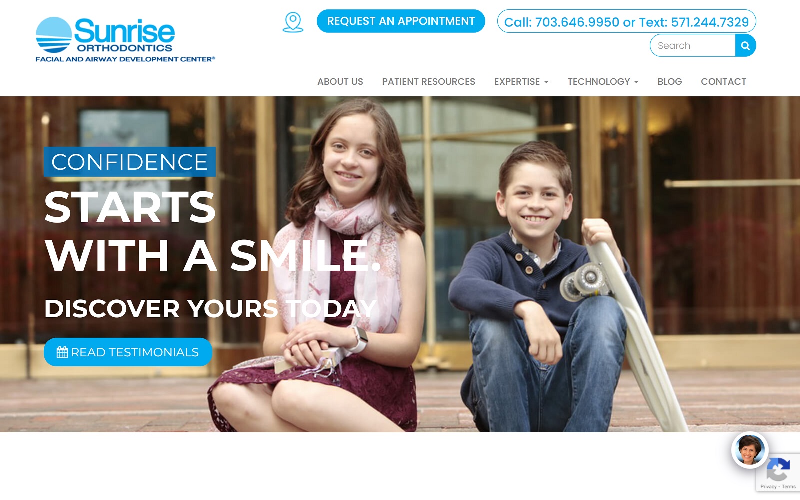 sunrise-orthodontics.com screenshot