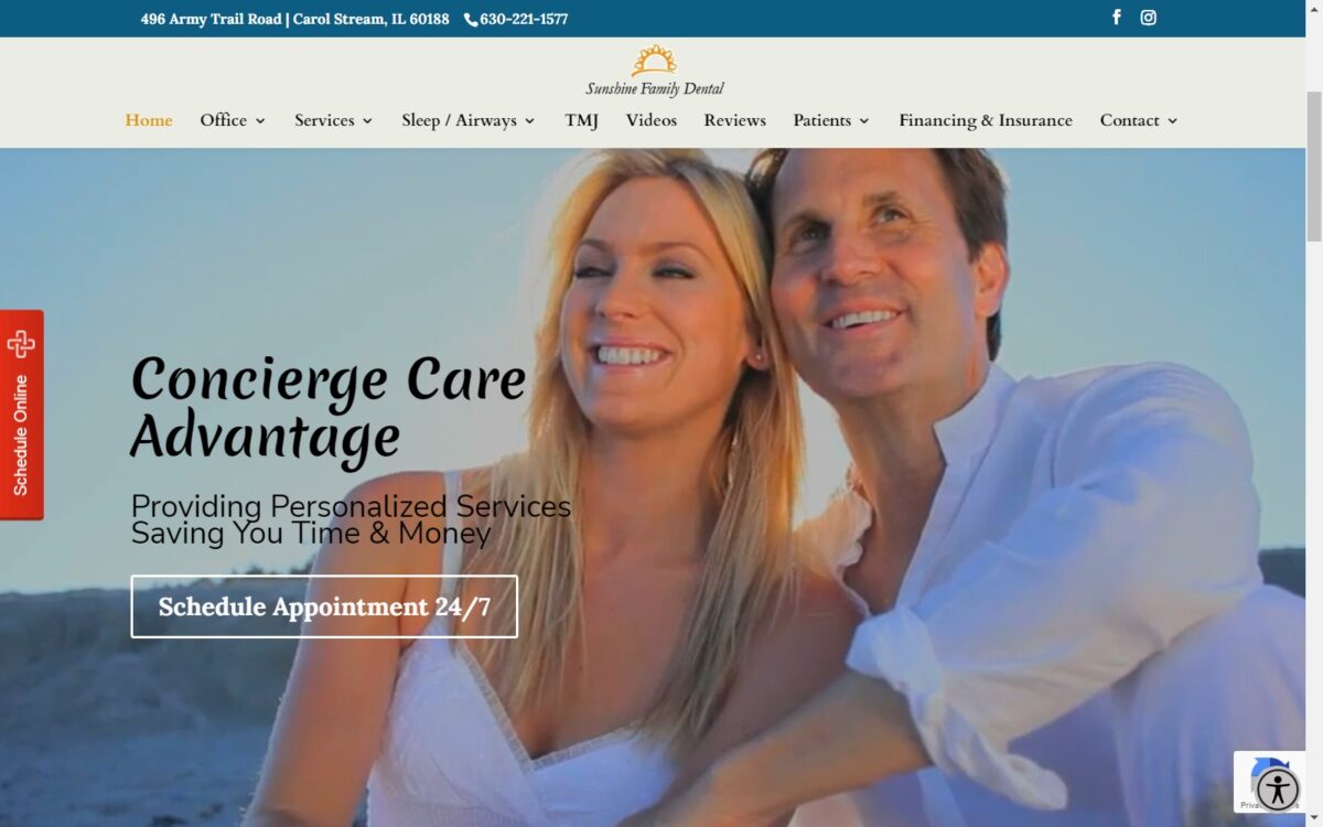 sunshinefamilydentalcare.com screenshot