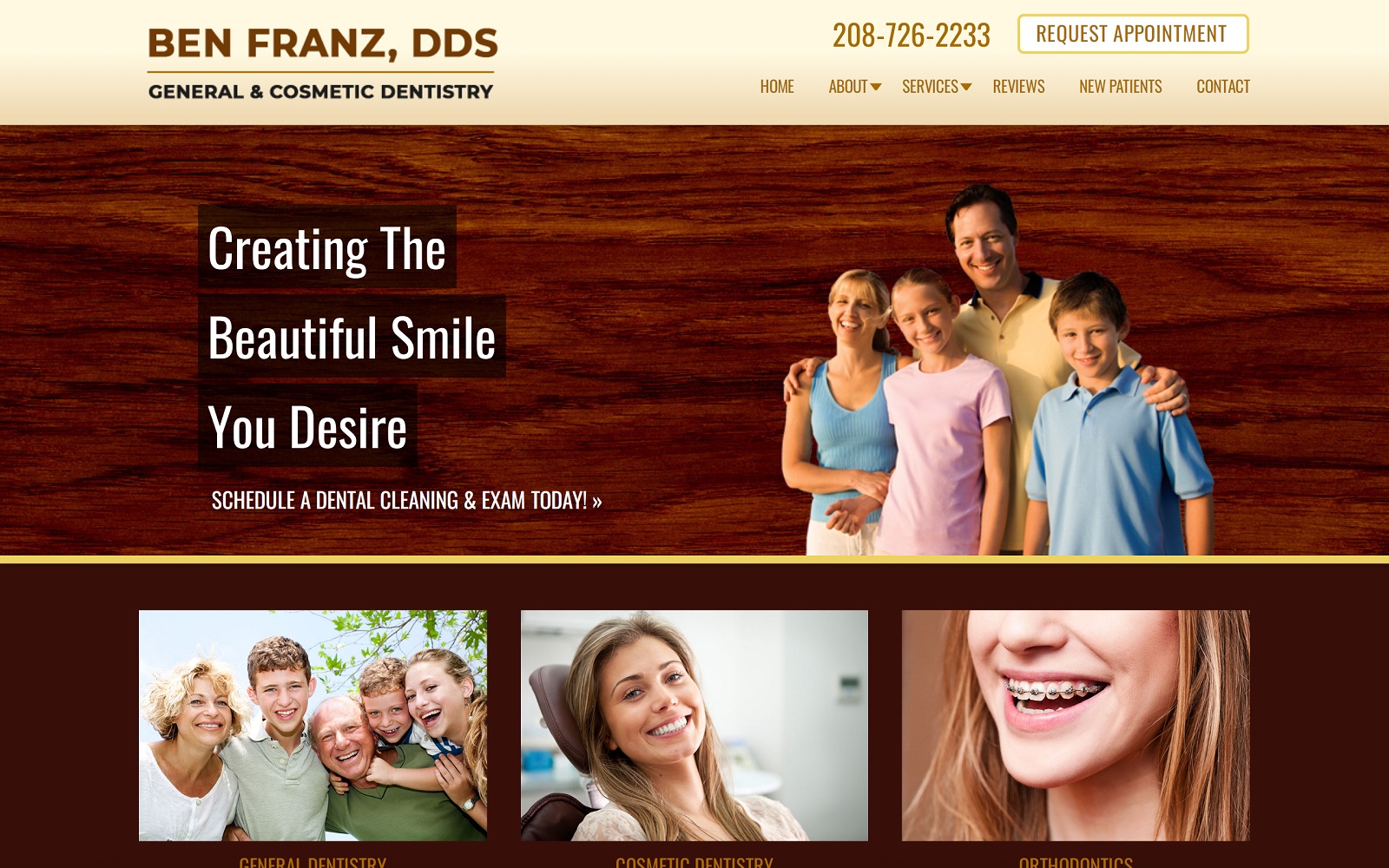 sunvalleydentalarts.com screenshot