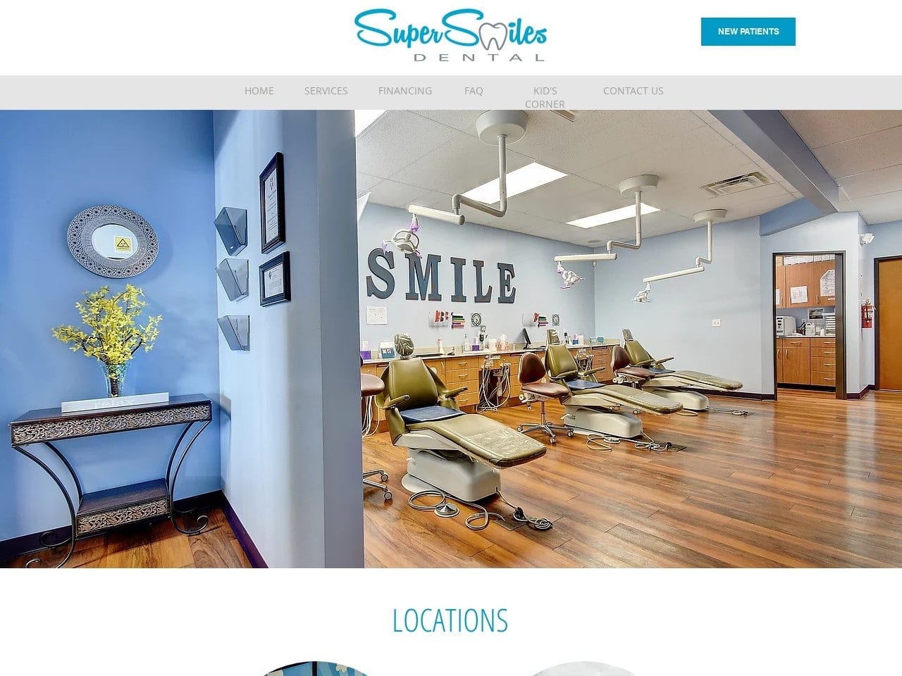 Supersmiles Dental Center Website Screenshot from supersmilestexas.com