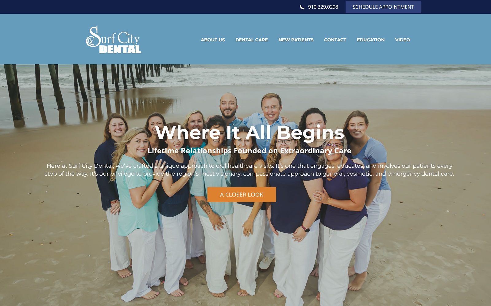 surfcityfamilydentist.com screenshot