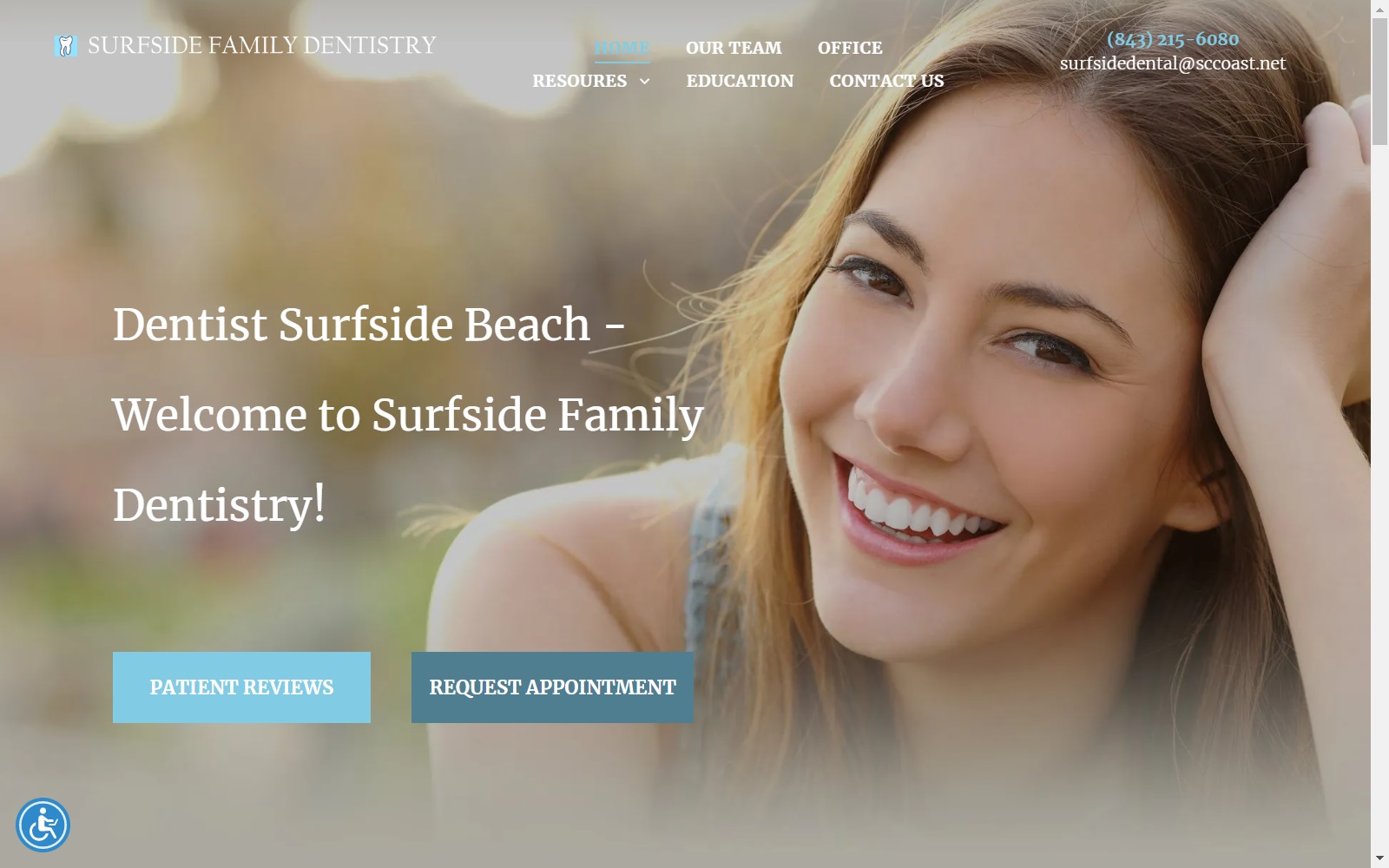 surfsidefamilydentistry.com screenshot