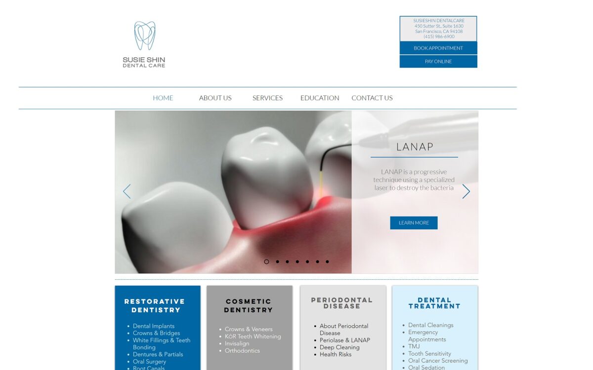 susieshindentalcare.com screenshot