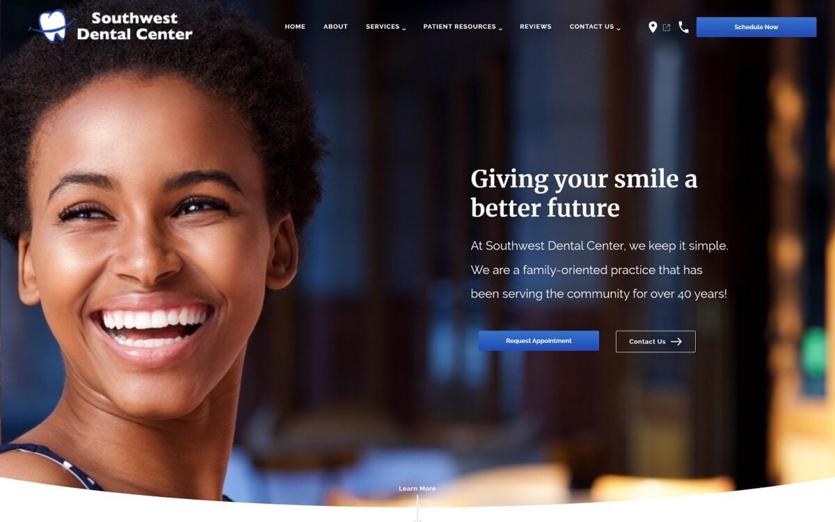 swdentalcenter.com screenshot