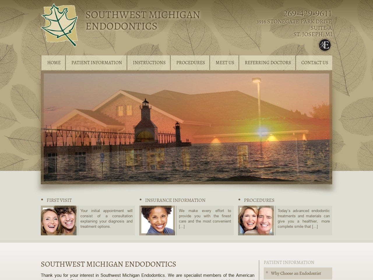 Southwest Michigan Endodontics Website Screenshot from swmendo.com