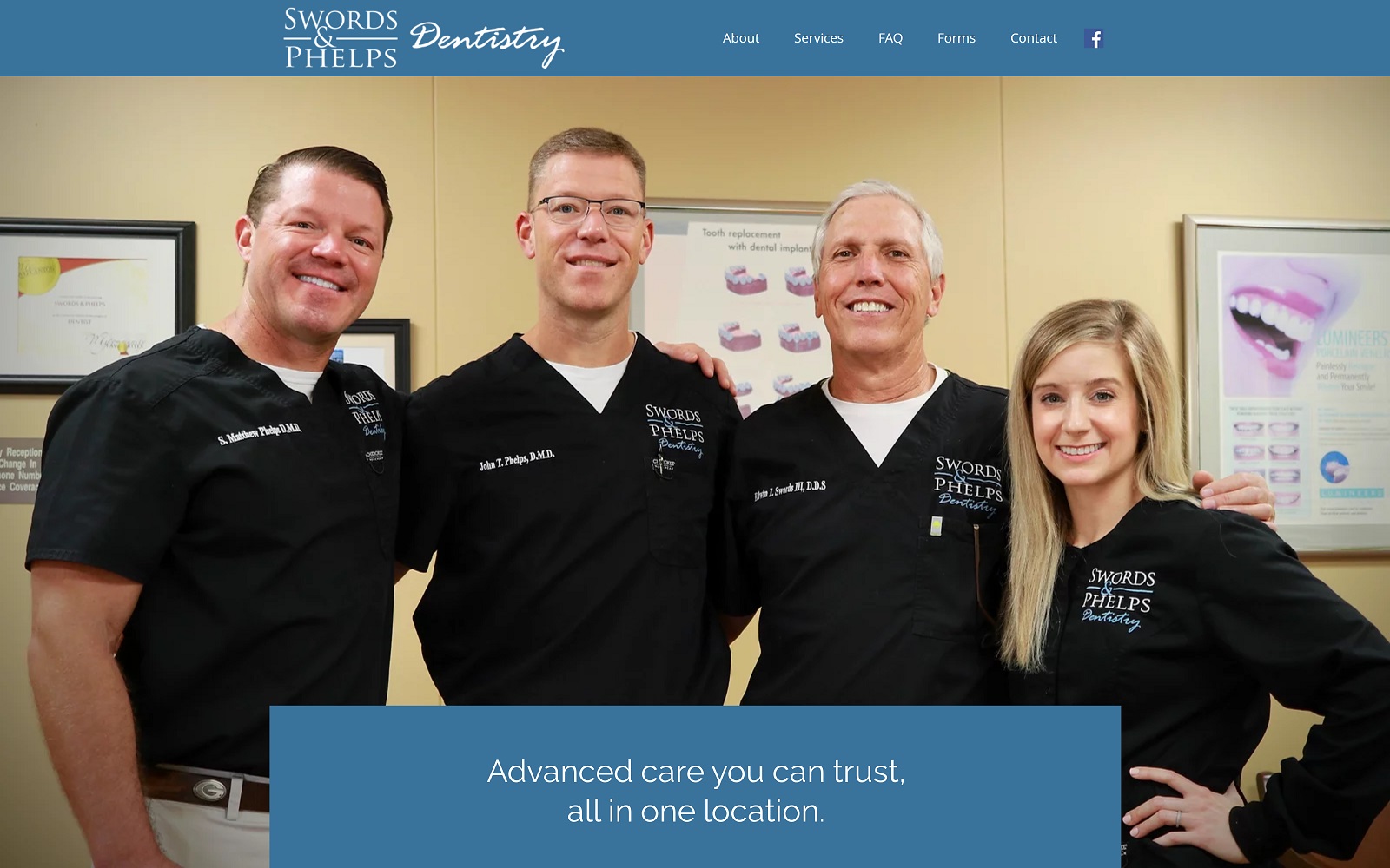 swordsphelpsdentistry.com screenshot