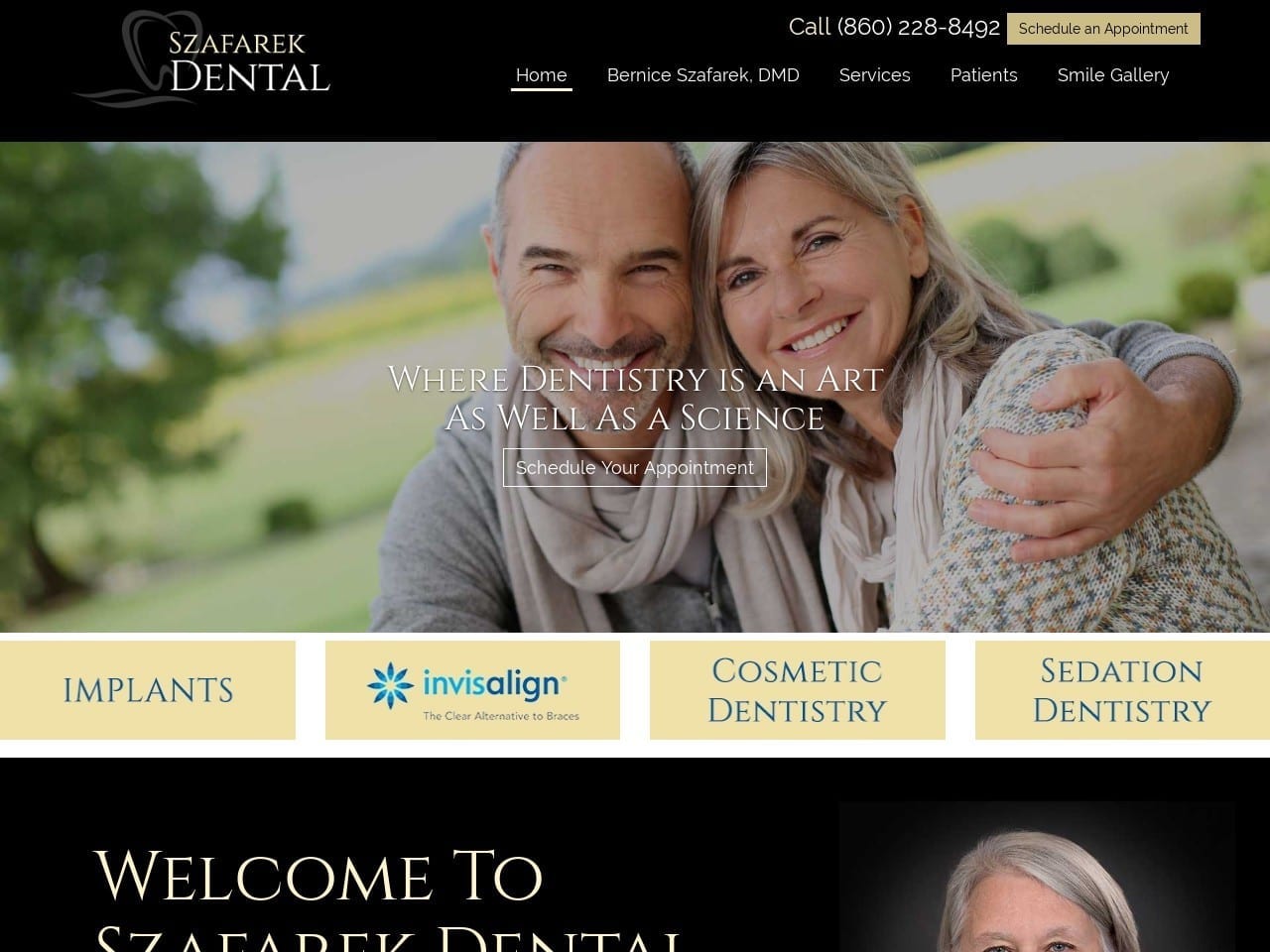 Szafarek Bernice DMD Website Screenshot from szafarekdental.com