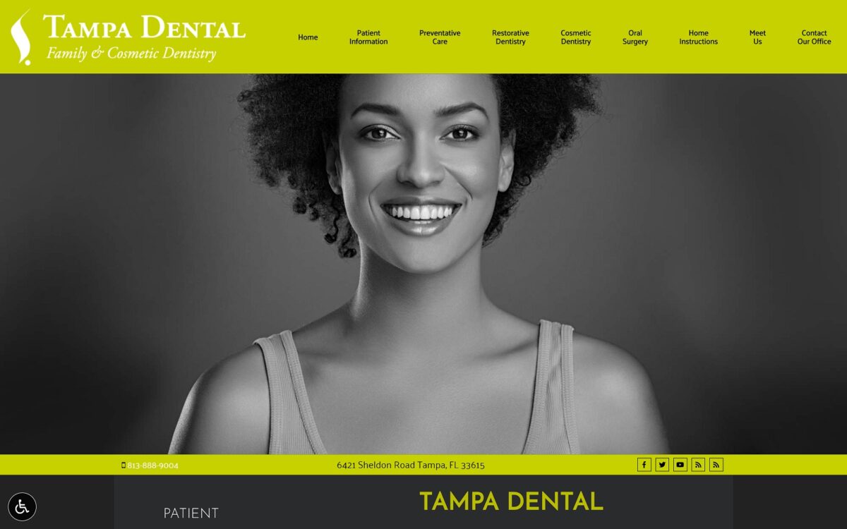 tampadental.com screenshot