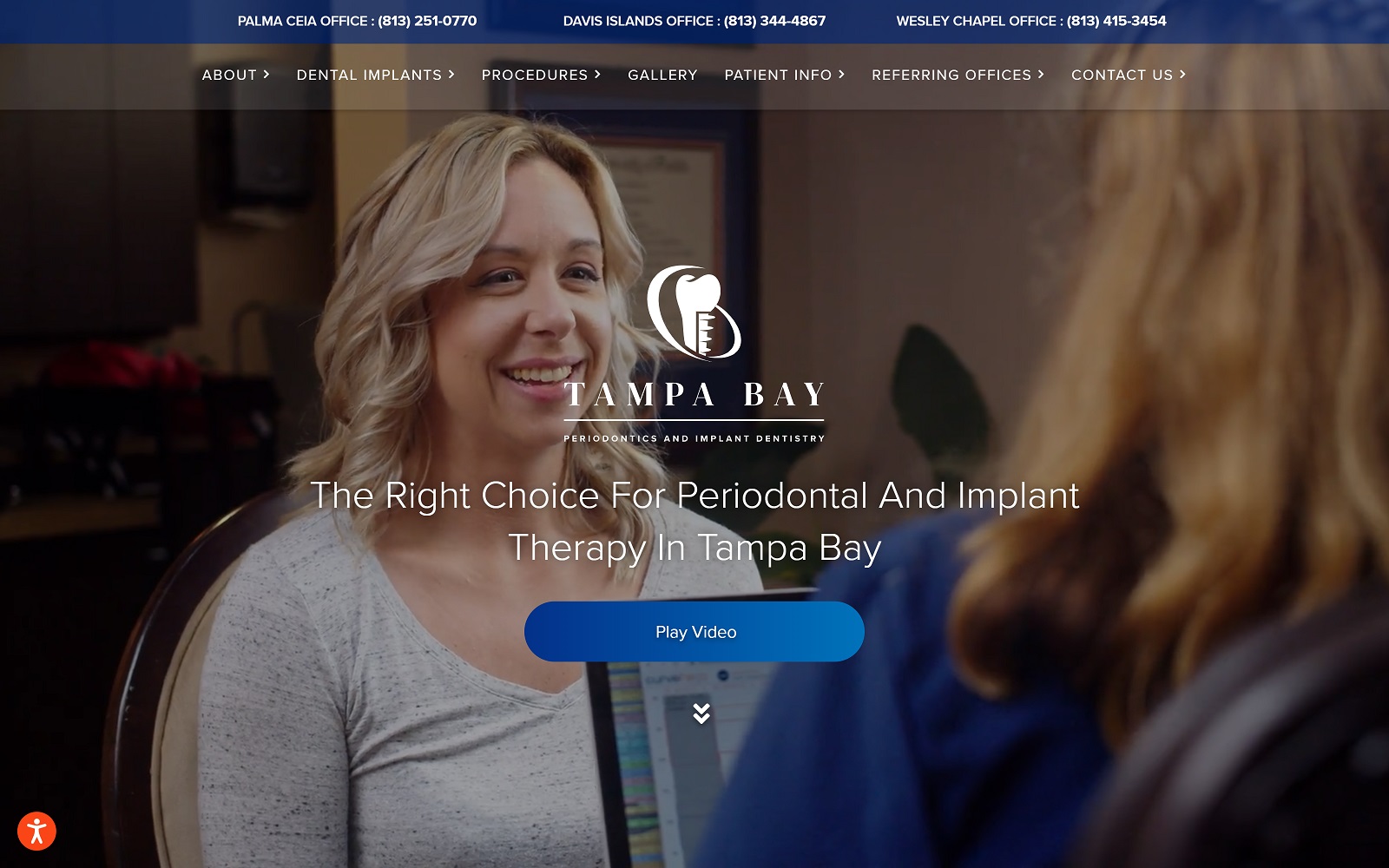 tampaperiodontics.com screenshot