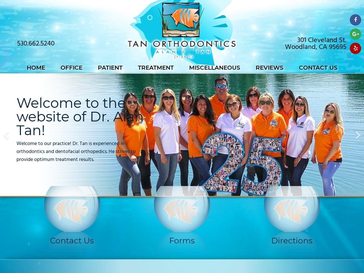 Tan Orthodontics Website Screenshot from tanortho.com
