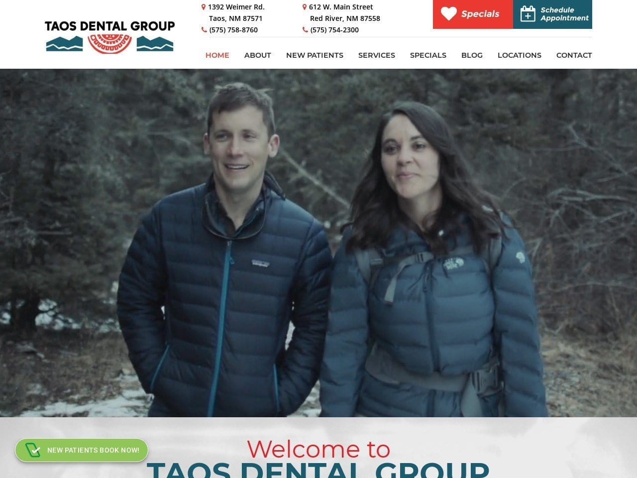 Justin J. Nylund Dds Walter E. Jakiela Dds M.A.G Website Screenshot from taoscosmeticdentalcenter.com