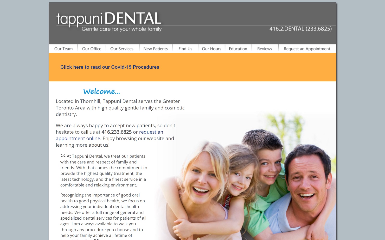 tappunidental.com screenshot