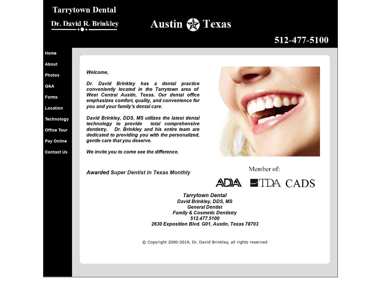 Tarrytown Dental Website Screenshot from tarrytowndental.com