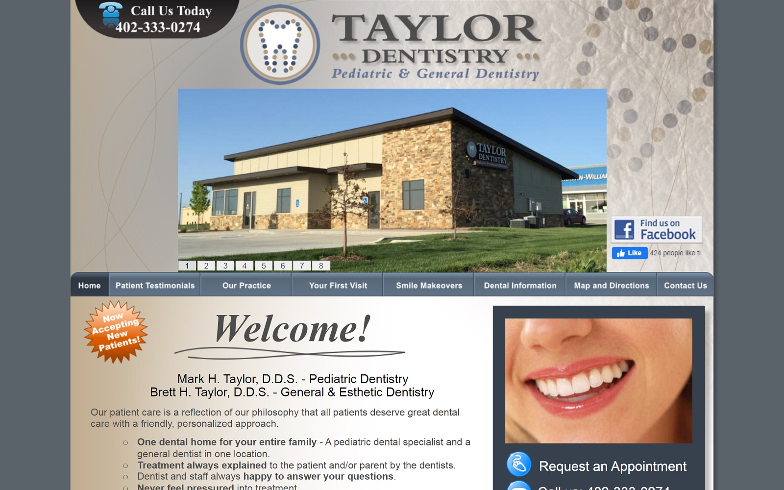 taylordentistryomaha.com screenshot