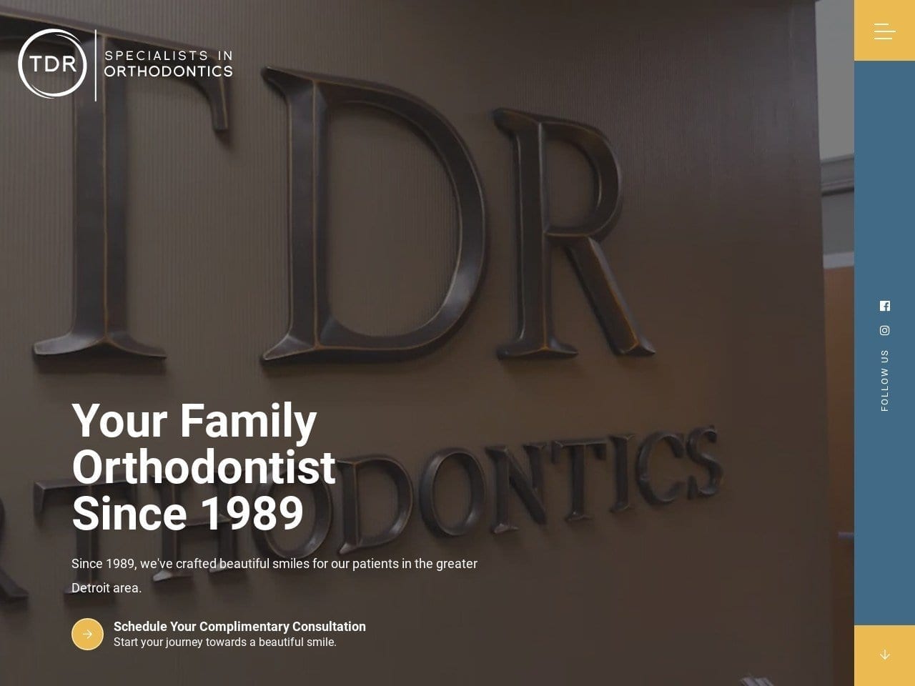 Dr. John J. Dumas DDS Website Screenshot from tdrortho.com