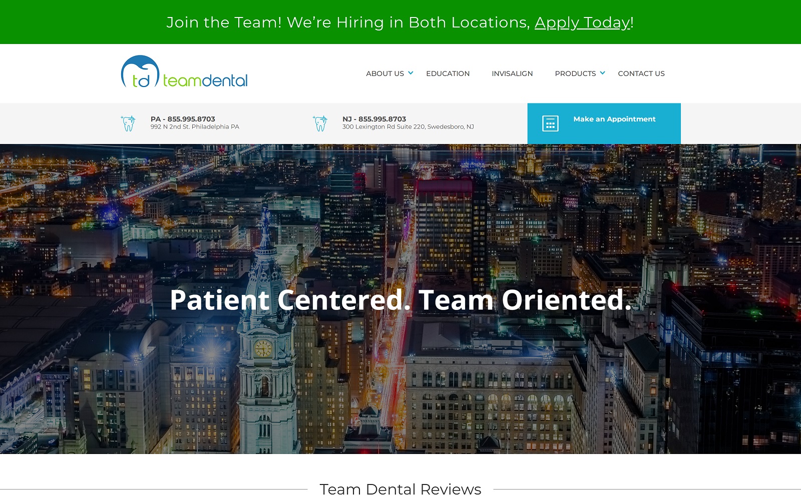 team-dental.com screenshot