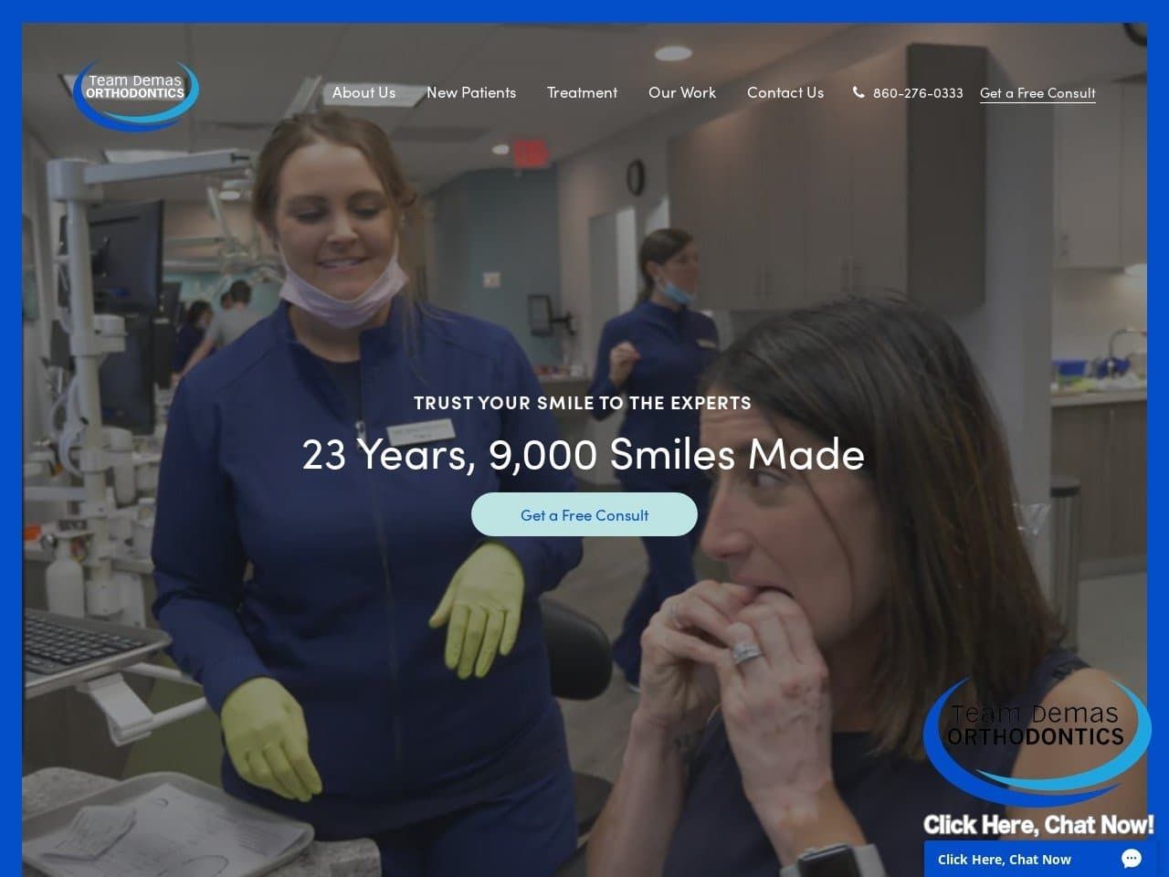 Team Demas Orthodontics Website Screenshot from teamdemas.com