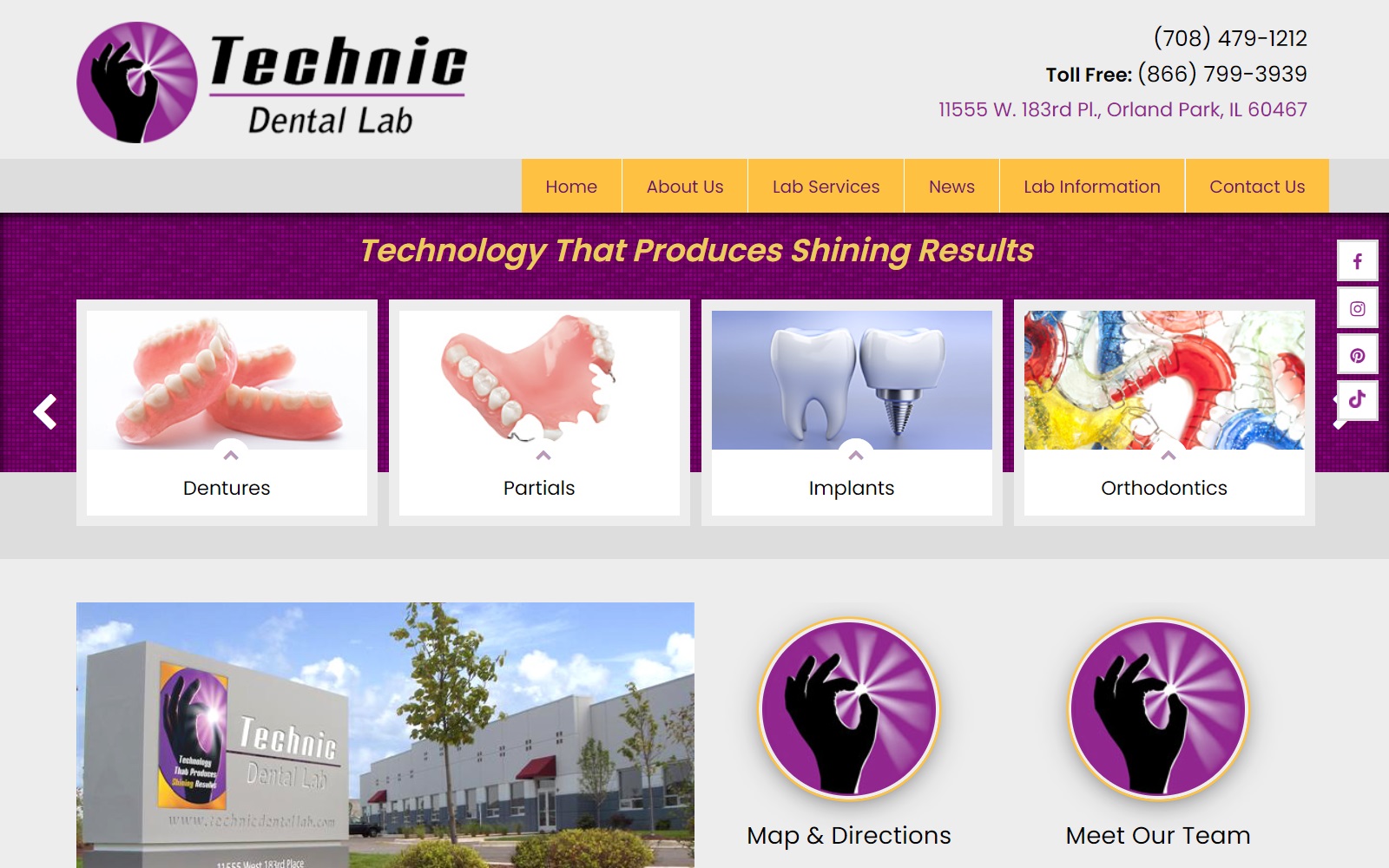 technicdentallab.com screenshot