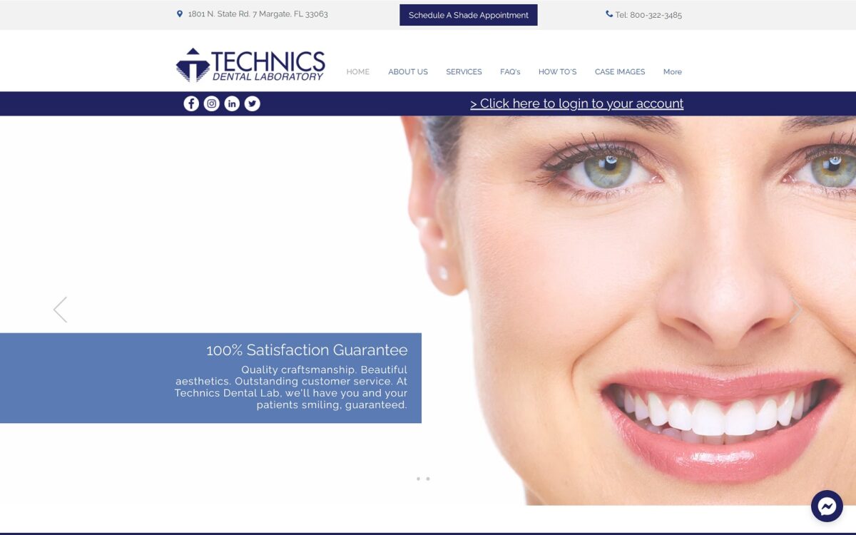 technicsdental.com screenshot