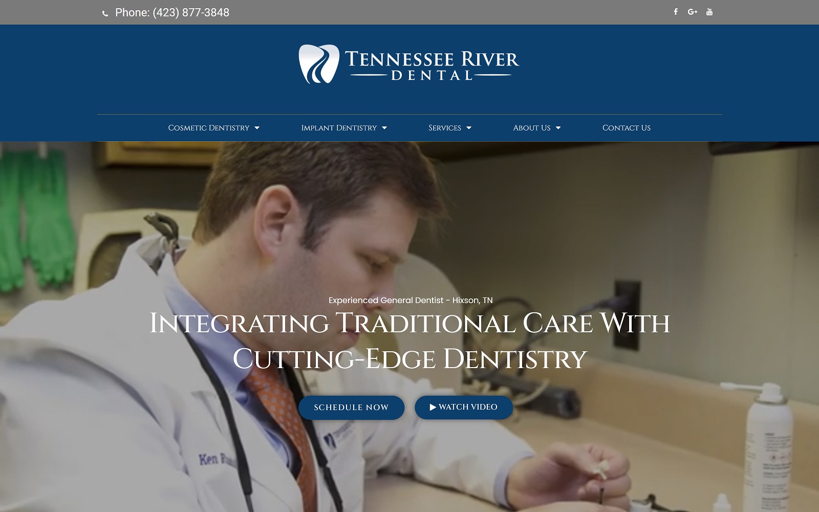 tennesseeriverdental.com screenshot