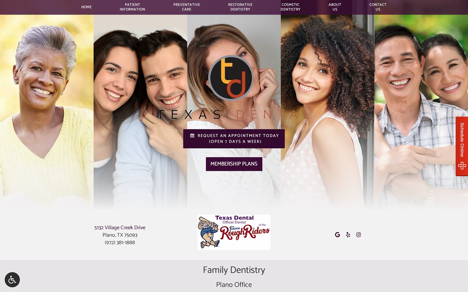 texasdentalpa.com screenshot