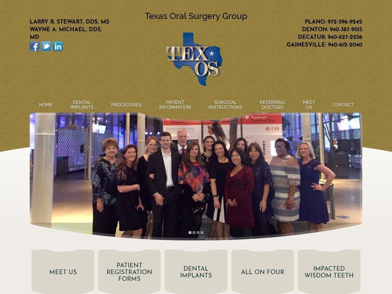 Dr. Ramsey M. Fanous DDS Website Screenshot from texasoralsurgerygroup.com