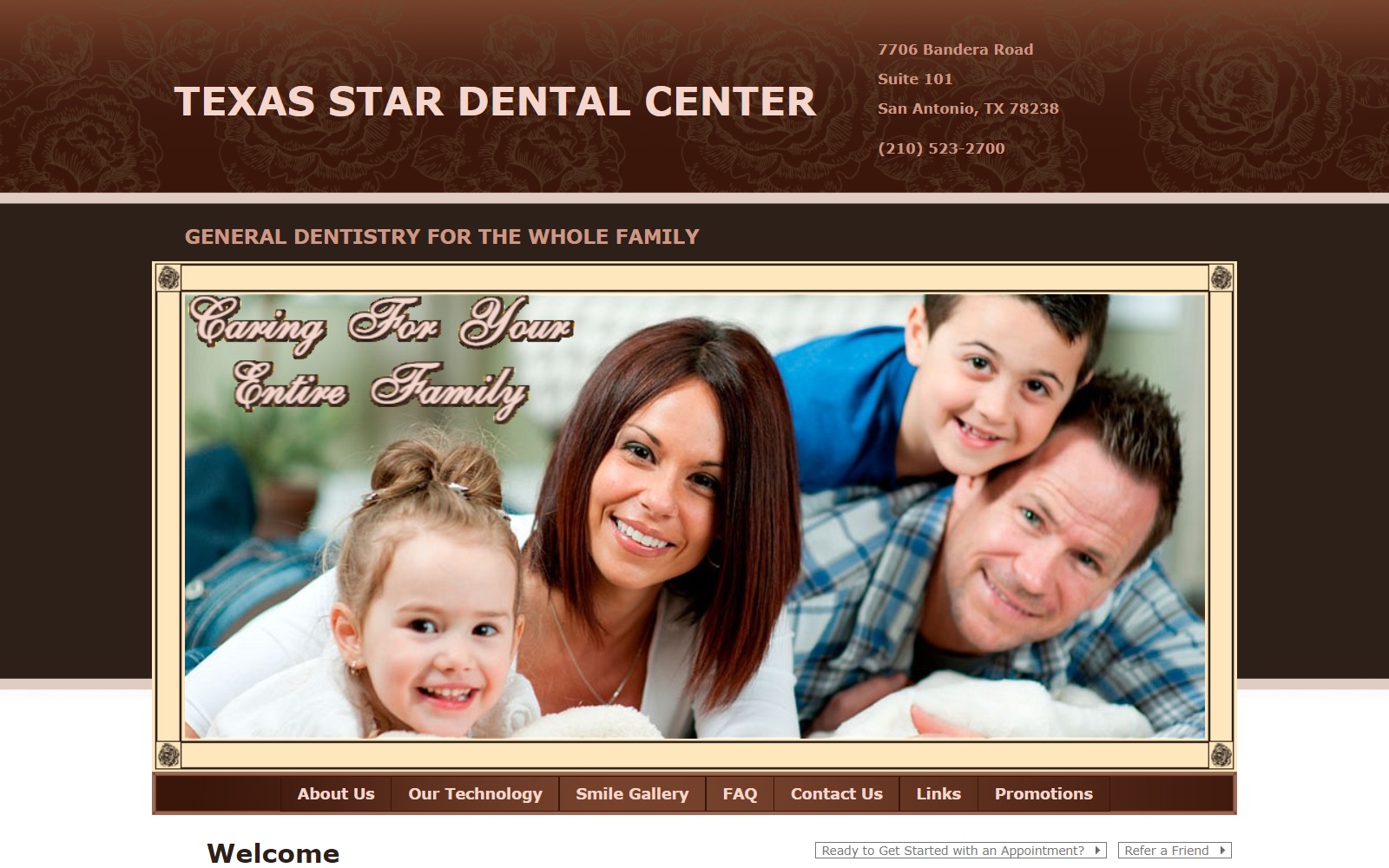 texasstardentalcenter.com screenshot