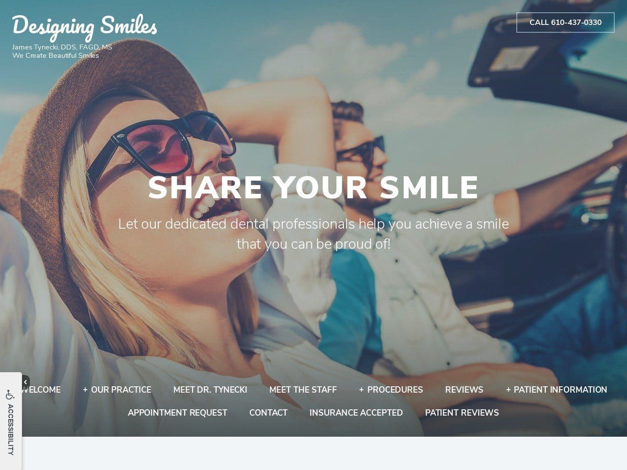 Designing Smiles Website Screenshot from theallentowndentist.com