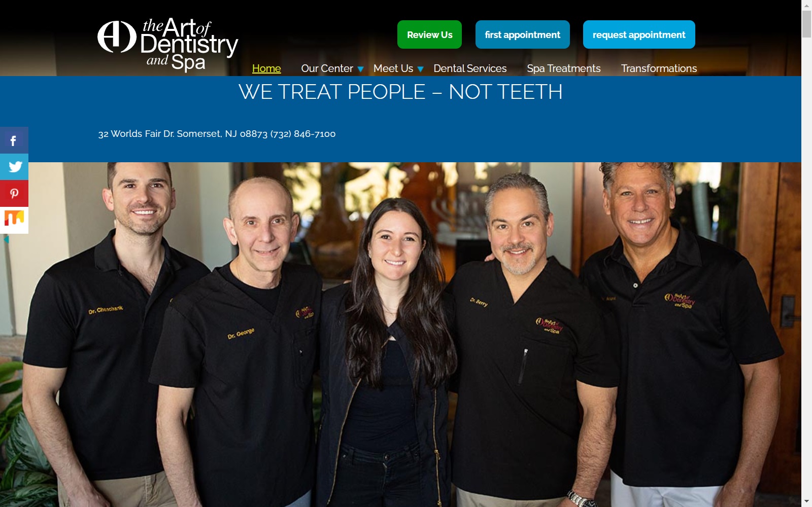 theartofdentistrynj.com screenshot