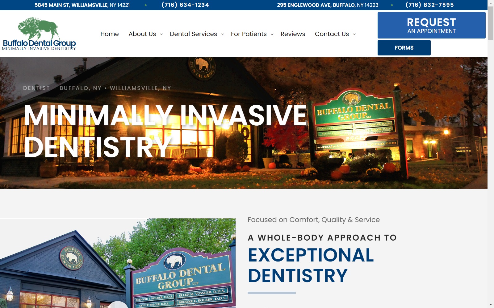 thebuffalodentalgroup.com screenshot