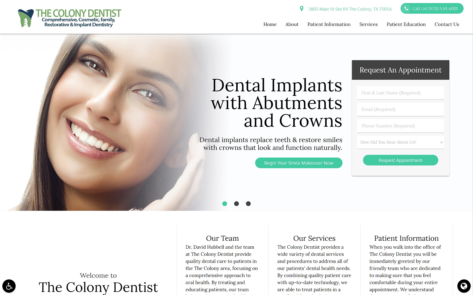 thecolonydentist.com screenshot