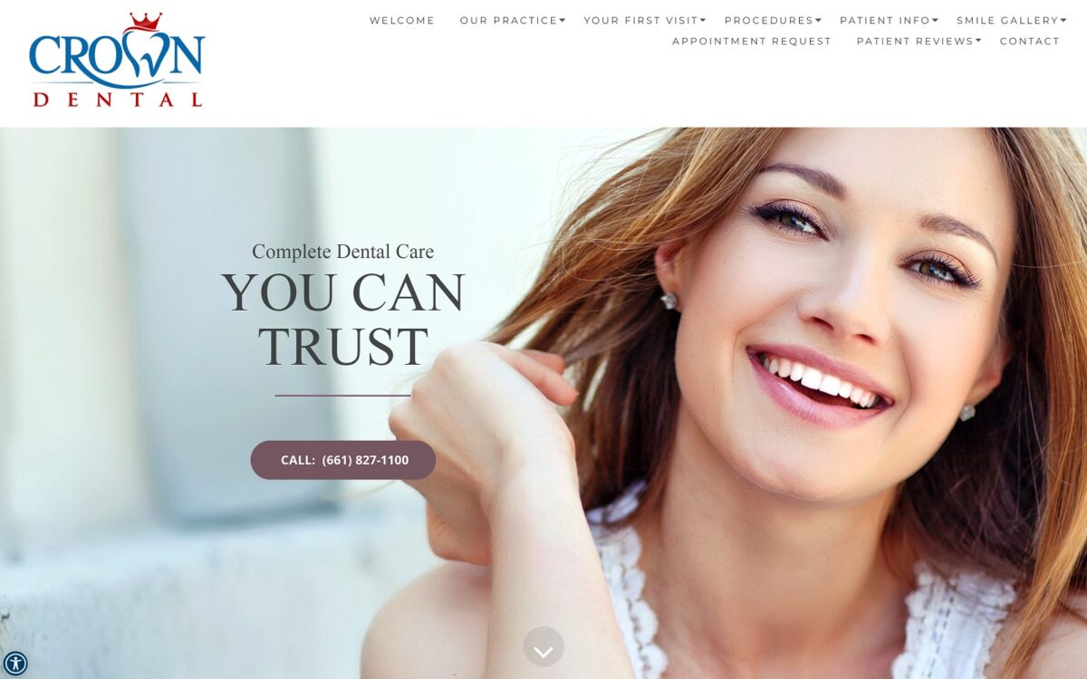 thecrowndental.com screenshot