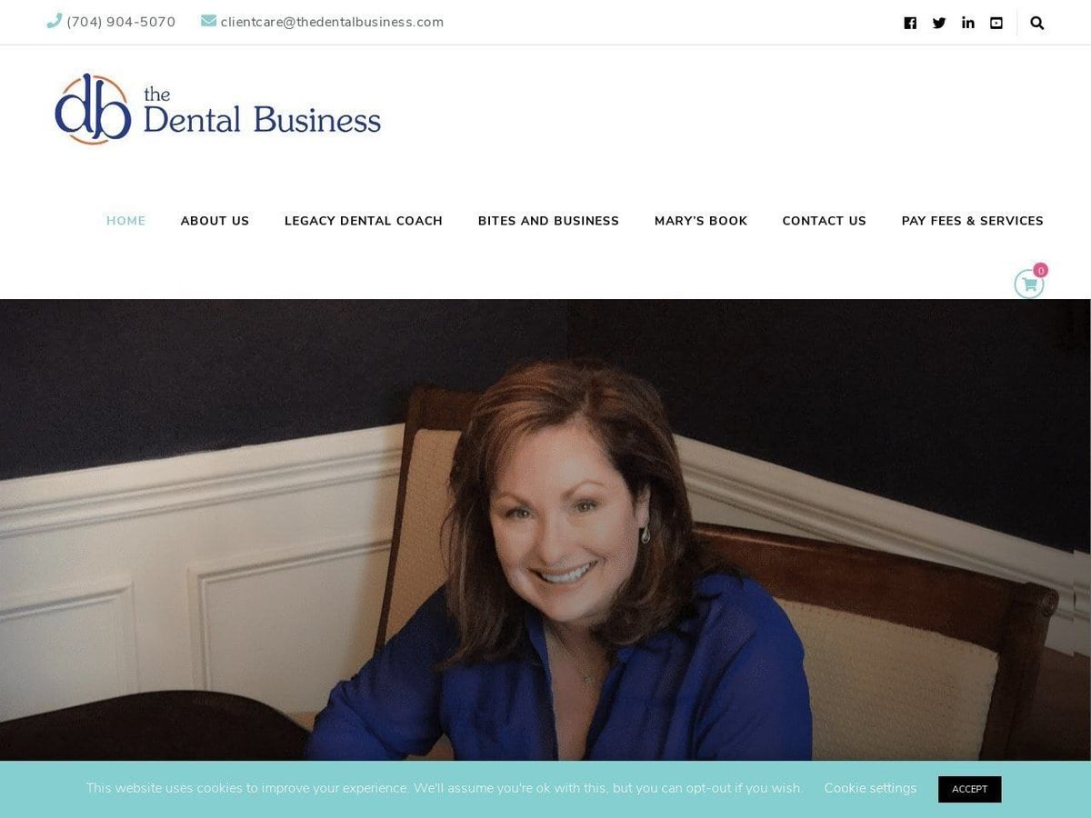 The Dental Business Website Screenshot from thedentalbusiness.com