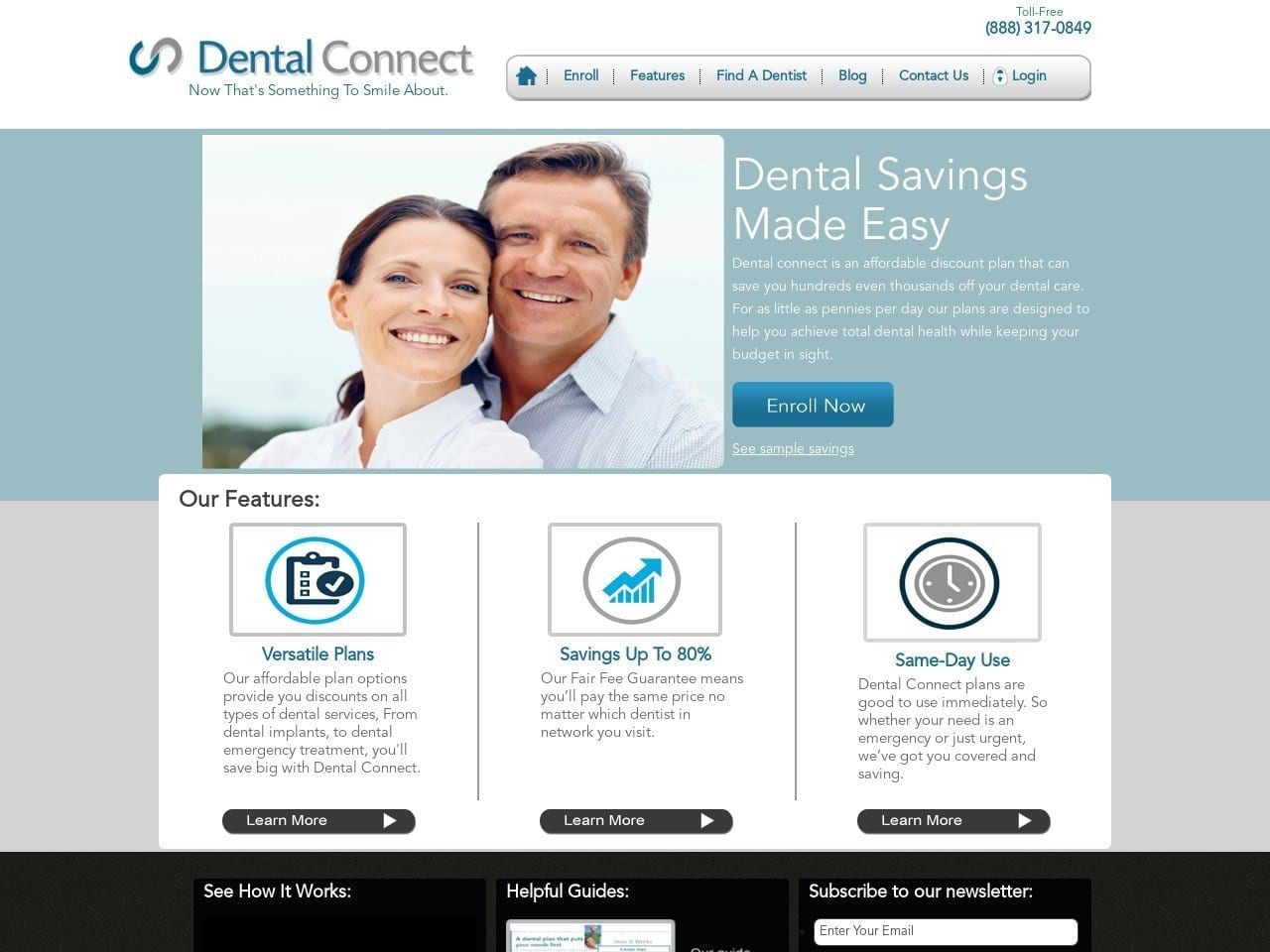 Dental Connect Website Screenshot from thedentalconnect.com