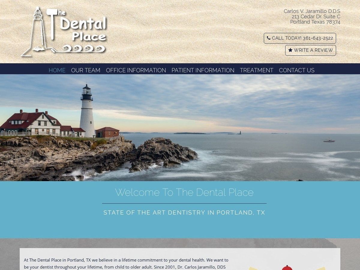 Maridel Wisehart RDH Website Screenshot from thedentalplacetx.com