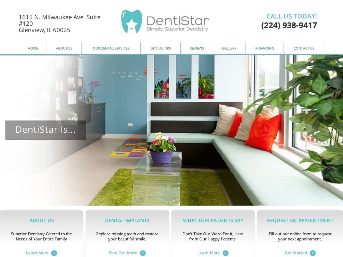 DentiStar Website Screenshot from thedentistar.com