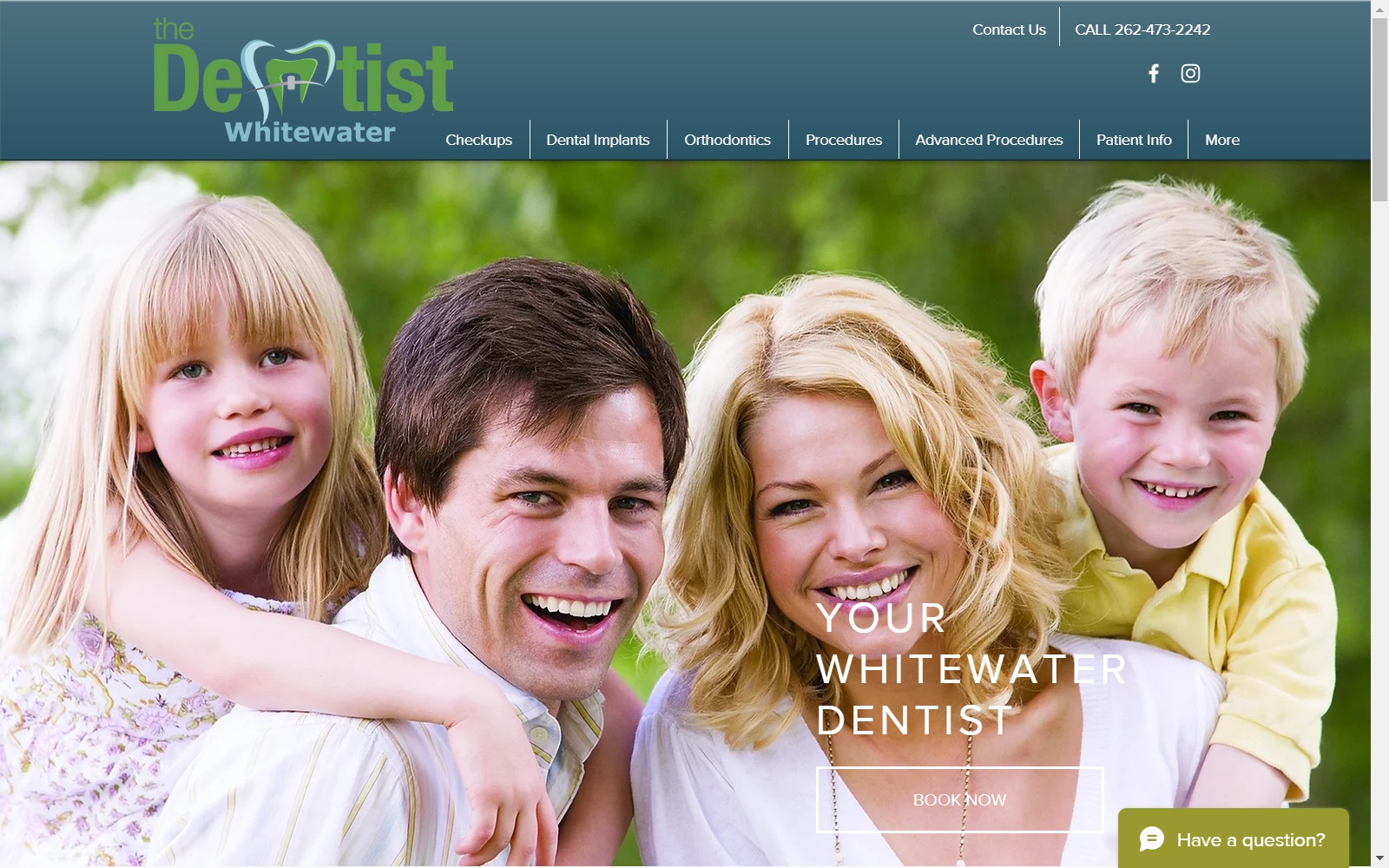 thedentistwhitewater.com screenshot