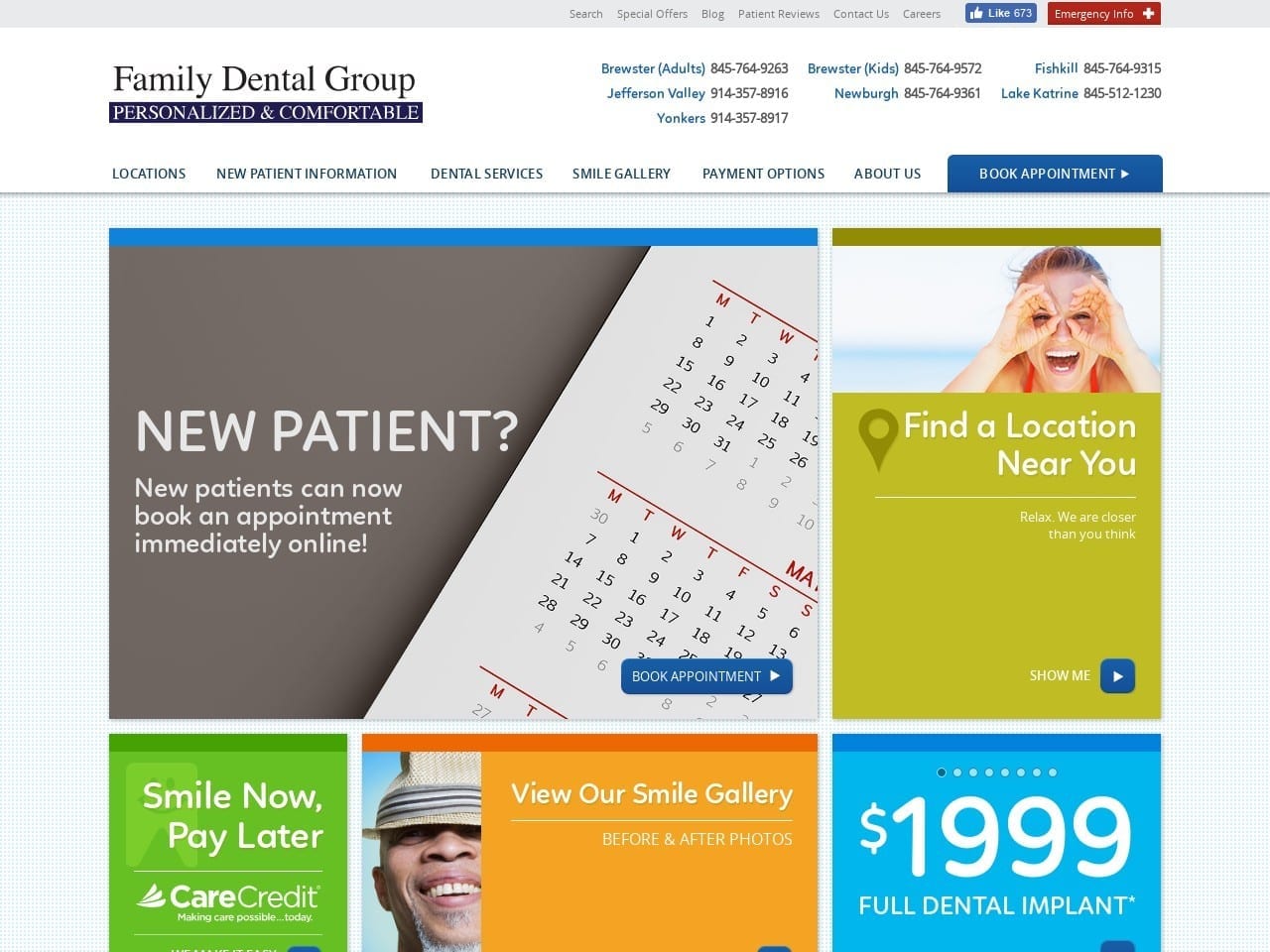 The Family Dental  Group Website Screenshot from thefamilydentalgroup.com