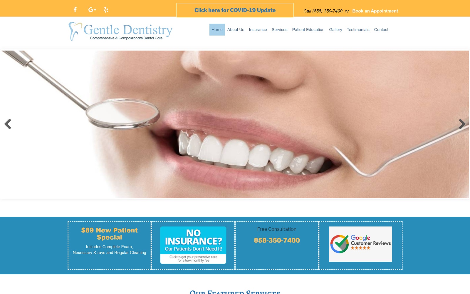 thegentledentistry.com screenshot