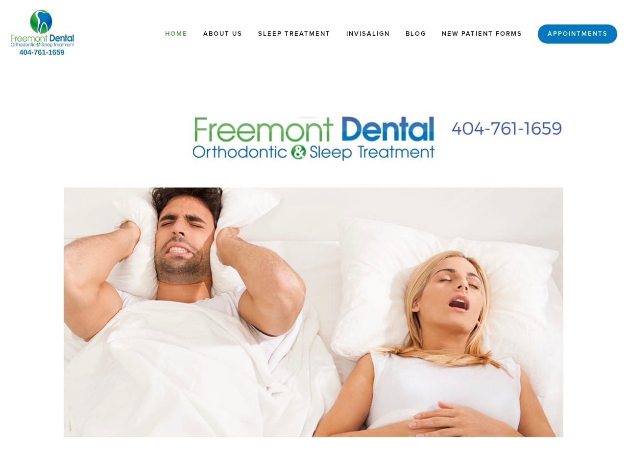 East Point Family Dentist Website Screenshot from thehapevilledentist.com