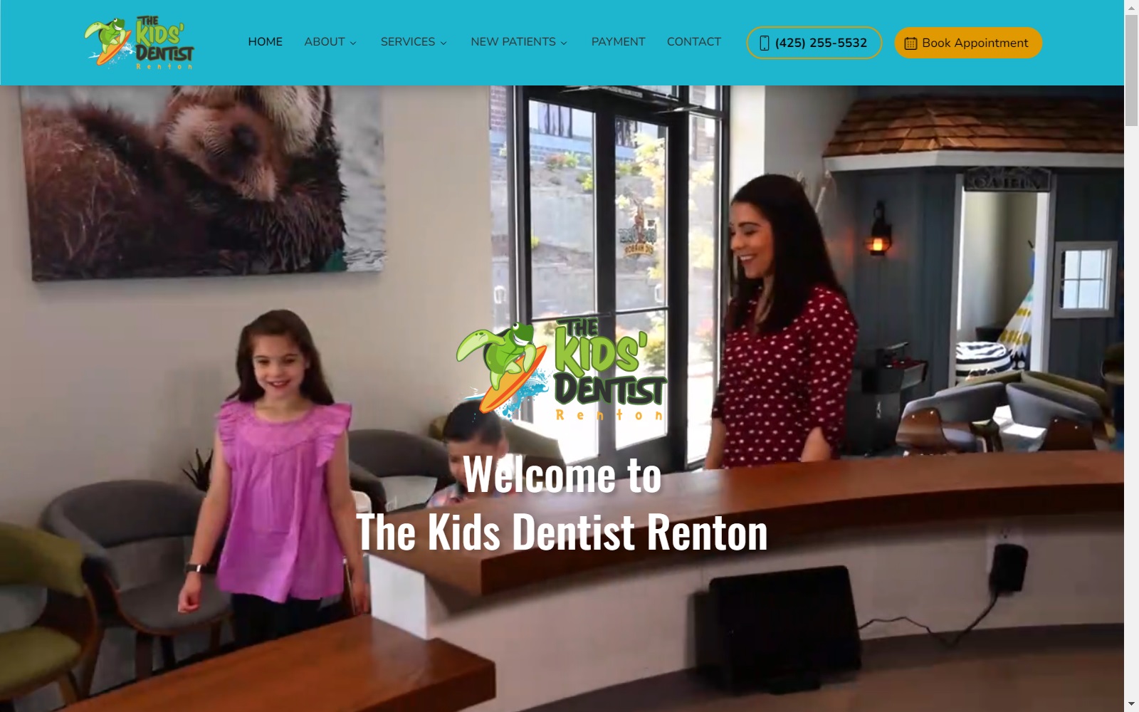 thekidsdentistrenton.com screenshot