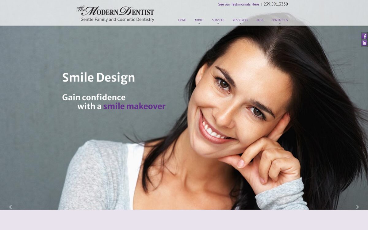 themoderndentistnaples.com screenshot