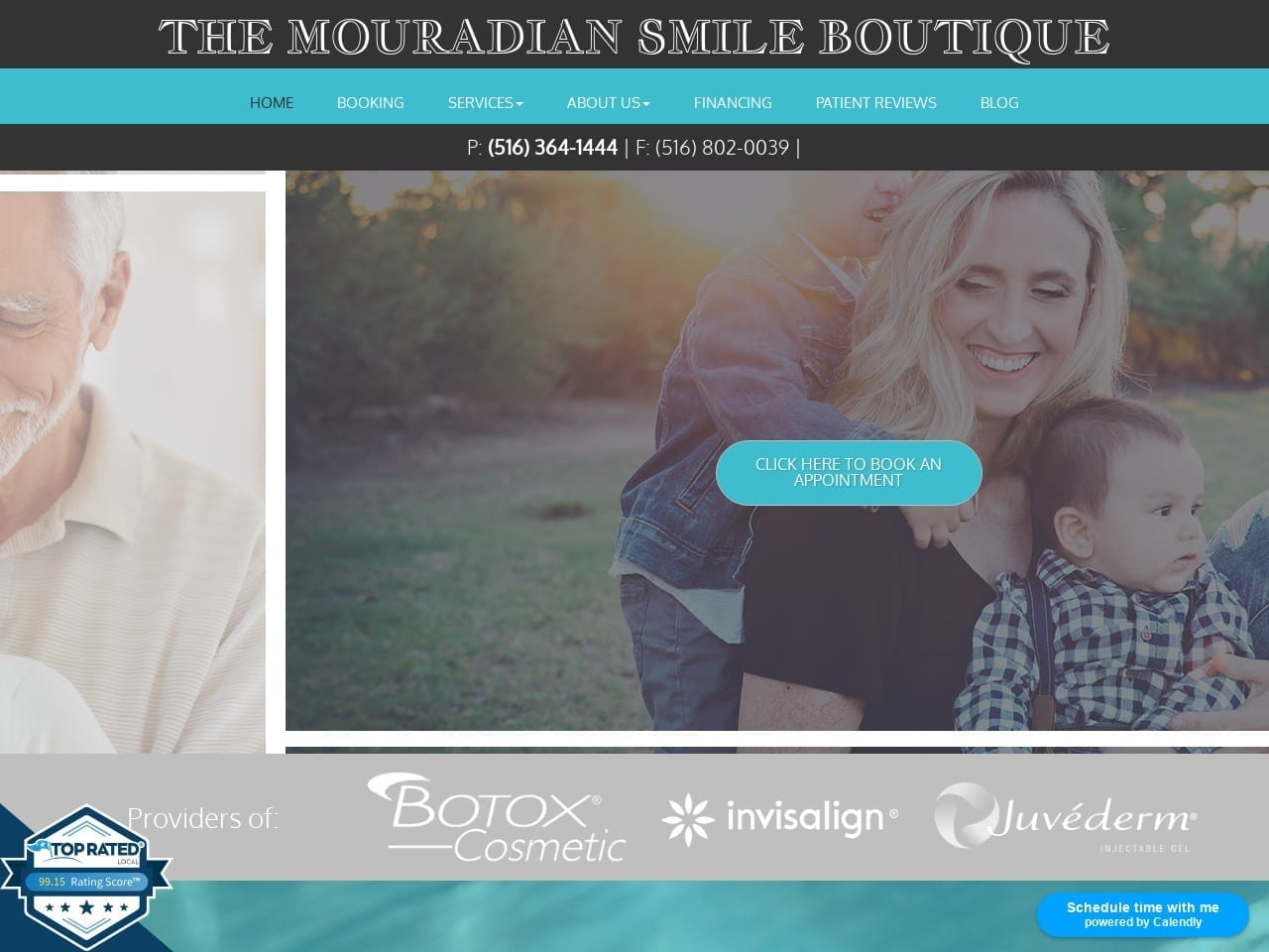 The Mouradian Smile Boutique Website Screenshot from themouradiansmileboutique.com