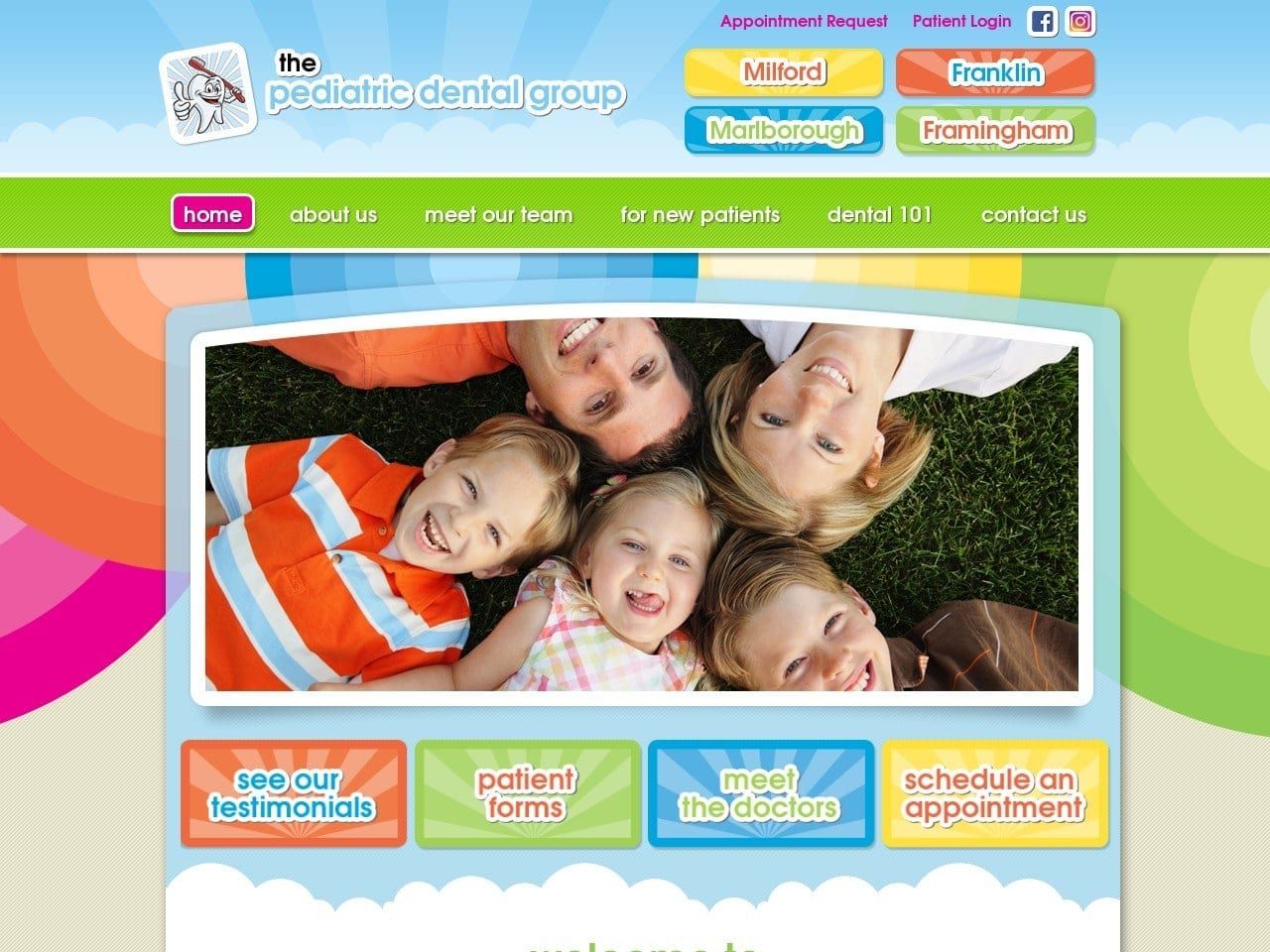 The Pediatric Dental Group Website Screenshot from thepediatricdentalgroup.com