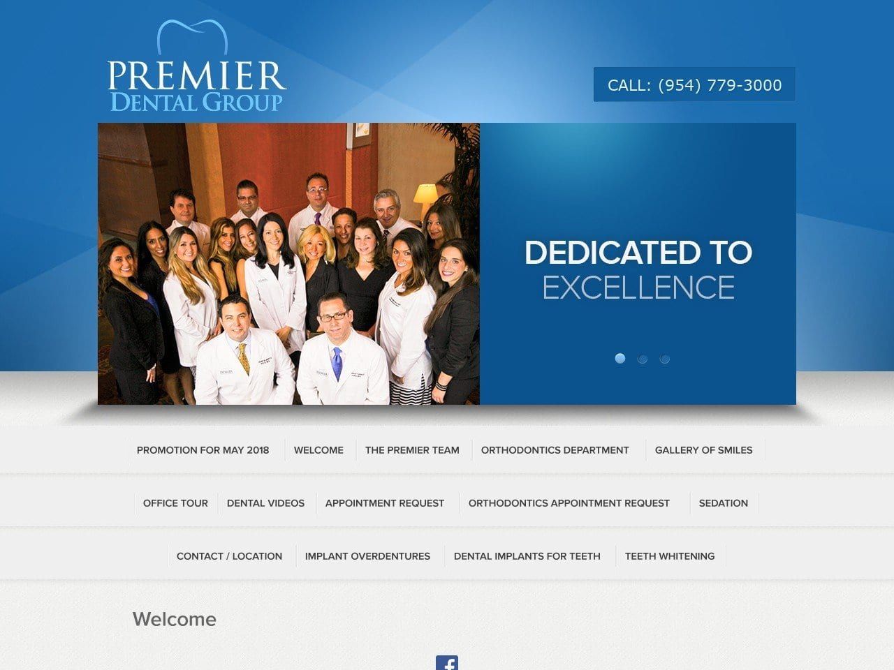 Premier Dental Group Website Screenshot from thepremiersmile.com